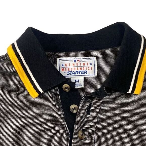 Vintage Starter Pittsburgh Pirates Polo Shirt Men’s Medium MLB Vintage 1997 Logo - Picture 3 of 12